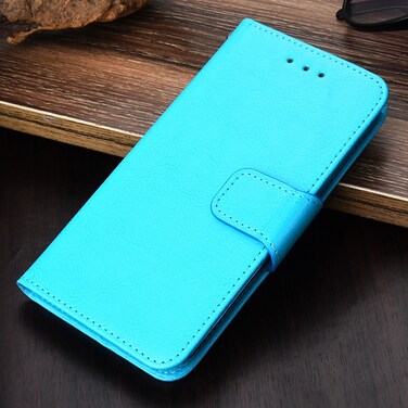 Case cover For Xiaomi Poco X3 NFC / Poco X3 Crystal Texture Horizontal Flip Leather Case with Holder &amp; Card Slots &amp; Wallet(Light Blue)