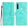 Case cover For Xiaomi Redmi Note 8 Heart Pattern Skin Feel Leather Phone Case(Light Blue)