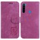 Case cover For Xiaomi Redmi Note 8 Little Tiger Embossed Leather Phone Case(Rose Red)