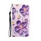 Case cover For Xiaomi Redmi A1 Colored Drawing Leather Phone Case(Purple Flower)