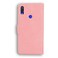 Case cover For Xiaomi Redmi Note 7 / Note 7S Skin Feel Pure Color Flip Leather Phone Case(Pink)