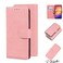 Case cover For Xiaomi Redmi Note 7 / Note 7S Skin Feel Pure Color Flip Leather Phone Case(Pink)