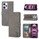 Case cover For Xiaomi Redmi Note 12 Pro+ 5G Global Embossed Happy Cat Pattern Flip Leather Phone Case(Grey)