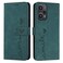 Case cover For Xiaomi Redmi Note 12 Turbo/Poco F5 Skin Feel Heart Pattern Leather Phone Case(Green)
