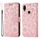 Case cover For Xiaomi Redmi Note 7 Skin Feel Embossed Sunflower Horizontal Flip Leather Case with Holder &amp; Card Slots &amp; Wallet &amp; Lanyard(Rose Gold)