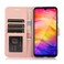Case cover For Xiaomi Redmi Note 7 Skin Feel Embossed Sunflower Horizontal Flip Leather Case with Holder &amp; Card Slots &amp; Wallet &amp; Lanyard(Rose Gold)