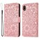Case cover For Xiaomi Redmi 7A Skin Feel Embossed Sunflower Horizontal Flip Leather Case with Holder &amp; Card Slots &amp; Wallet &amp; Lanyard(Rose Gold)