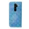 Case cover For Xiaomi Redmi Note 8 Pro Solid Color Colorful Magnetic Buckle Horizontal Flip PU Leather Case with Holder &amp; Card Slots &amp; Wallet &amp; Lanyard(Blue)