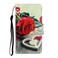 Case cover For Xiaomi Redmi Note 8 Pro 3D Colored Drawing Horizontal Flip PU Leather Case with Holder &amp; Card Slots &amp; Wallet(Red Rose)