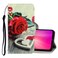 Case cover For Xiaomi Redmi Note 8 Pro 3D Colored Drawing Horizontal Flip PU Leather Case with Holder &amp; Card Slots &amp; Wallet(Red Rose)