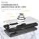 Case cover For Xiaomi Redmi Note9 4G PC + TPU Shockproof Magnetic Protective Case with Invisible Ring Holder(Silver)