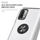 Case cover For Xiaomi Redmi Note9 4G PC + TPU Shockproof Magnetic Protective Case with Invisible Ring Holder(Silver)