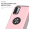 Case cover For Xiaomi Redmi Note9 4G PC + TPU Shockproof Magnetic Protective Case with Invisible Ring Holder(Rose Gold)