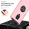 Case cover For Xiaomi Redmi Note 9 Pro / Note 9S PC + TPU Shockproof Magnetic Phone Case with Invisible Ring Holder(Rose Gold)