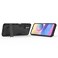 Case cover For Xiaomi Redmi Note 10 5G Shockproof PC + TPU Protective Case with Hidden Holder(Black)