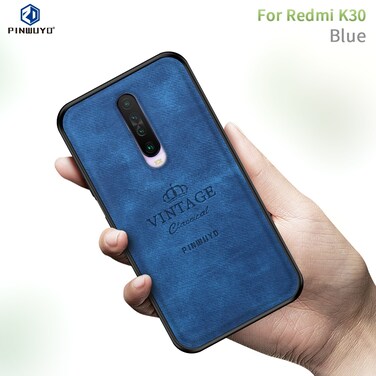 Case cover For Xiaomi Redmi K30 PINWUYO Zun Series PC + TPU + Skin Waterproof And Anti-fall All-inclusive Protective Shell(Blue)