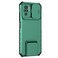 Case cover For Xiaomi Redmi Note 10 4G Stereoscopic Holder Sliding Camshield Phone Case(Green)
