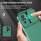 Case cover For Xiaomi Redmi Note 10 4G Stereoscopic Holder Sliding Camshield Phone Case(Green)
