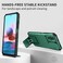 Case cover For Xiaomi Redmi Note 10 4G Stereoscopic Holder Sliding Camshield Phone Case(Green)