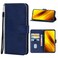 Case cover Leather Phone Case For Xiaomi Poco X3 NFC / Poco X3 / Poco X3 Pro(Blue)