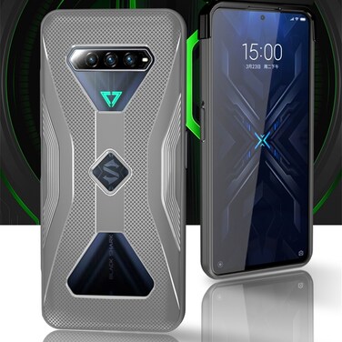Case cover For Xiaomi Black Shark 4 TPU Cooling Gaming Phone All-inclusive Shockproof Case(Gray)