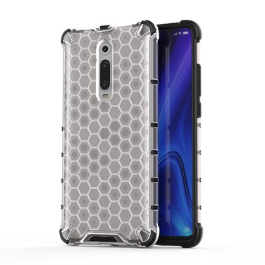 Case cover For Xiaomi Redmi K20 / K20 Pro / Mi 9T Shockproof Honeycomb PC + TPU Protective Case(Grey)