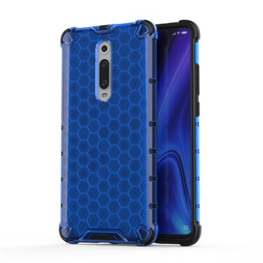 Case cover For Xiaomi Redmi K20 / K20 Pro / Mi 9T Shockproof Honeycomb PC + TPU Protective Case(Blue)