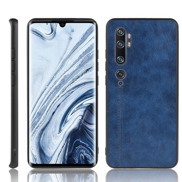 Case cover For Xiaomi Mi Note 10/Note10 Pro/CC9 Pro Shockproof Sewing Cow Pattern Skin PC + PU + TPU Case(Blue)