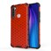 Case cover For Xiaomi Redmi Note 8T Shockproof Honeycomb PC + TPU Case(Red)