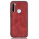 Case cover For Xiaomi Redmi Note 8 Shockproof Sewing Cow Pattern Skin PC + PU + TPU Case(Red)