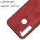 Case cover For Xiaomi Redmi Note 8 Shockproof Sewing Cow Pattern Skin PC + PU + TPU Case(Red)