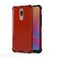 Case cover For Redmi 8 Shockproof Honeycomb PC + TPU Case(Red)