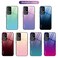 Case cover For Xiaomi Redmi K50 Ultra / 12T / 12T Pro Gradient Color Glass Phone Case(Aurora Blue)