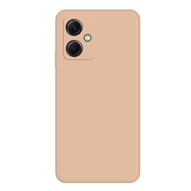 Case cover For Xiaomi Redmi Note 12 China Imitation Liquid Silicone Straight Edge Phone Case(Apricot)