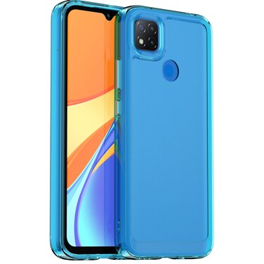 Case cover For Xiaomi Redmi 9C Candy Series TPU Phone Case(Transparent Blue)