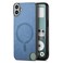 Case Cover For Nothing CMF Phone 1 Retro Magsafe Magnetic PU Back Cover Phone Case(Blue)