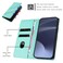 Case cover For itel A24 Pro Embossed Multi-functional Wallet Retro Leather Phone Case(Mint Green)