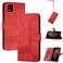 Case cover For Kyocera Kantan Sumaho3 A205KC Cubic Skin Feel Flip Leather Phone Case(Red)