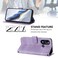 Case cover For BLU C9 Line Splicing Buckle Retro Leather Phone Case(Purple)