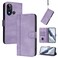 Case cover For BLU C9 Line Splicing Buckle Retro Leather Phone Case(Purple)