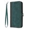 Case cover For Sharp Aquos Sense9 Side Buckle Double Fold Hand Strap Leather Phone Case(Dark Green)
