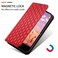 Case cover For BLU G53 Cubic Grid Texture Flip Leather Phone Case(Red)