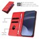 Case cover For itel A50 Embossed Multi-functional Wallet Retro Leather Phone Case(Red)