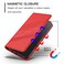 Case cover For itel A50 Embossed Multi-functional Wallet Retro Leather Phone Case(Red)