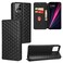 Case cover For T-Mobile REVVL 6 Pro 5G / REVVL 6x Pro Cubic Grid Texture Flip Leather Phone Case(Black)