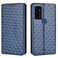 Case cover For Cricket Dream 5G Cubic Grid Texture Flip Leather Phone Case(Blue)