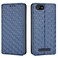 Case cover For Cloud Mobile Stratus C5 / Stratus C5 Elite Cubic Grid Texture Flip Leather Phone Case(Blue)
