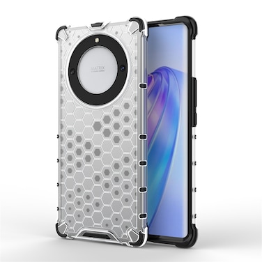 Case cover For Honor X9A Shockproof Honeycomb Phone Case(White)