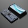 Case cover For Honor Magic3 Leather Version Supersonic PC + TPU Shock-proof Protective Case with Holder(Dark Blue)