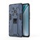 Case cover For Honor Magic3 Leather Version Supersonic PC + TPU Shock-proof Protective Case with Holder(Dark Blue)